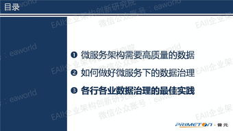 微服务架构下的数据治理 构建高效、可靠的数据处理服务
